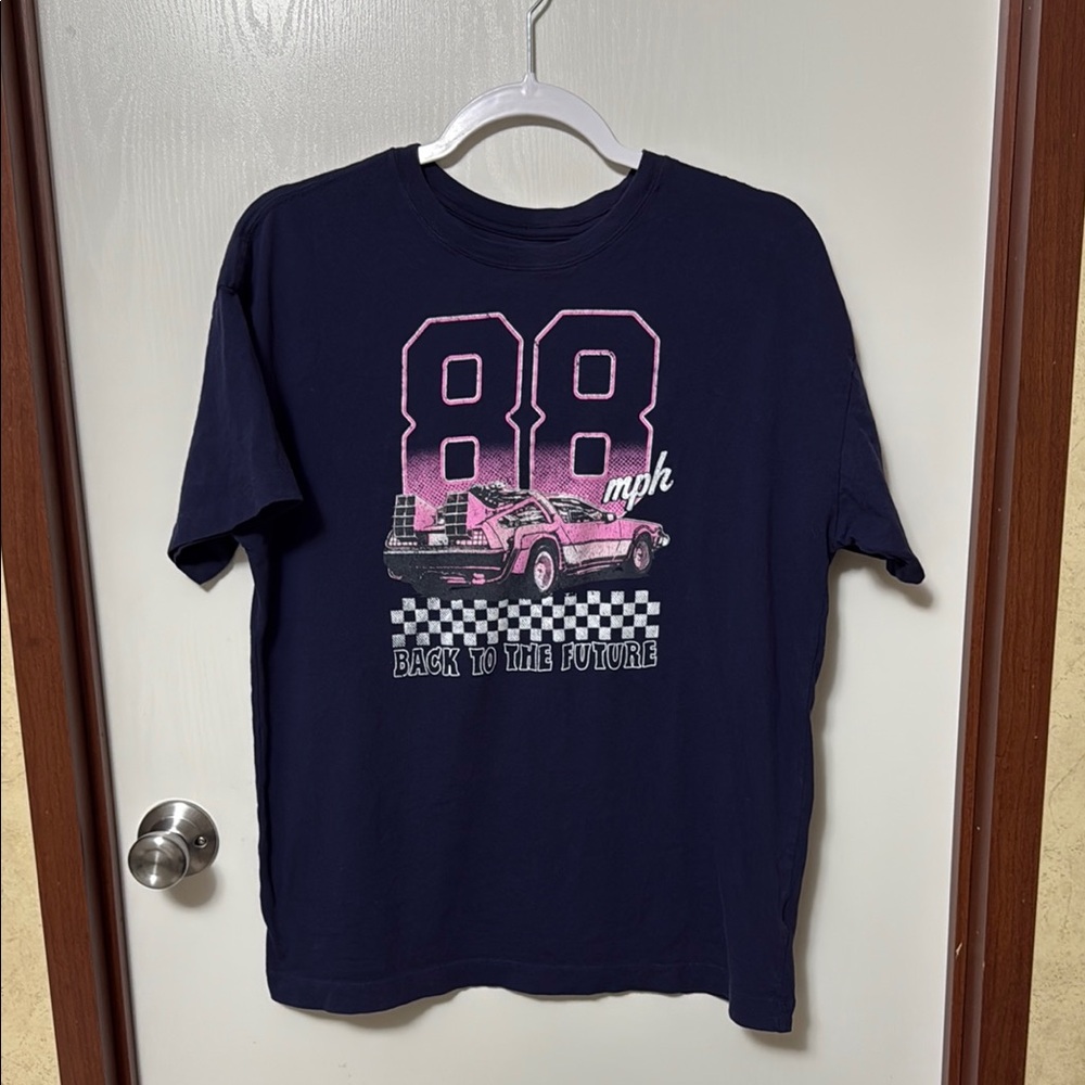 Old Navy Back to the Future Kids Navy T-Shirt Size XXL (18)